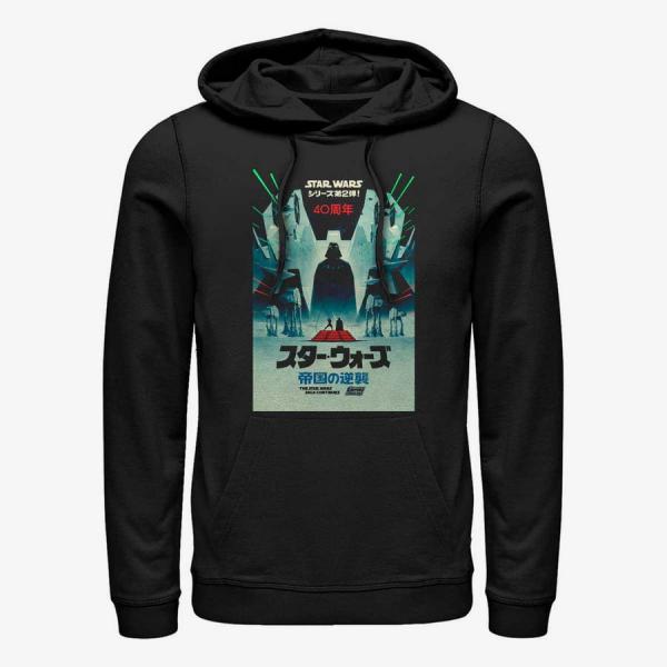 Mikina Merch Star Wars: Classic - ESB Japanese Poster Unisex Hoodie Black M