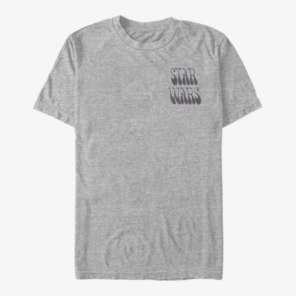 Tričko Merch Star Wars: The Mandalorian - Child Groovy Wars Unisex T-Shirt Heather Grey XXL
