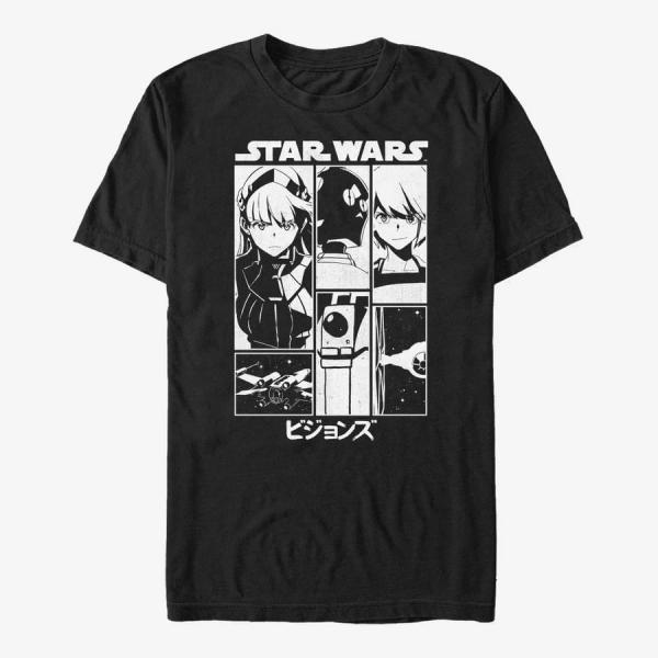 Tričko Merch Star Wars: Visions - Visions Poster Unisex T-Shirt Black S