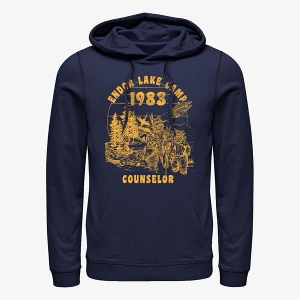 Mikina Merch Star Wars: Classic - Ewok Camper Unisex Hoodie Navy Blue S