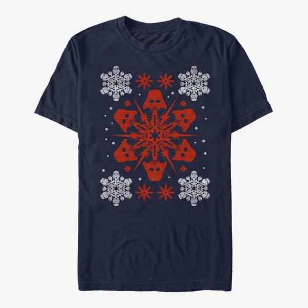 Queens Star Wars - Vader Holiday Unisex T-Shirt Navy Blue