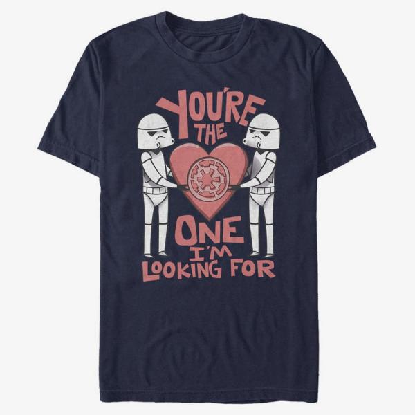 Tričko Merch Star Wars: Classic - Droid Looking For Unisex T-Shirt Navy Blue M