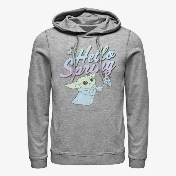 Queens Star Wars: The Mandalorian - Hello Spring Unisex Hoodie Heather Grey