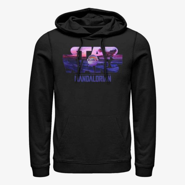Queens Star Wars: Mandalorian - Child Logo Fill Unisex Hoodie Black
