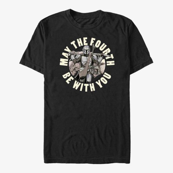Tričko Merch Star Wars: The Mandalorian - May Mando Unisex T-Shirt Black XXXL