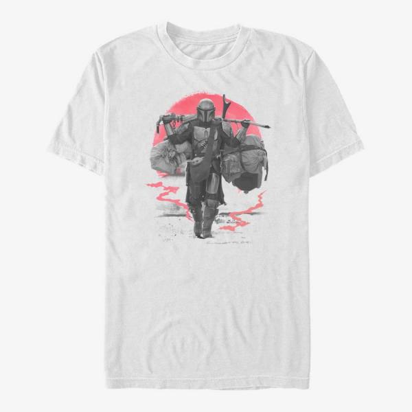 Tričko Merch Star Wars: The Mandalorian - MandoMon Epi2 Reality Unisex T-Shirt White M