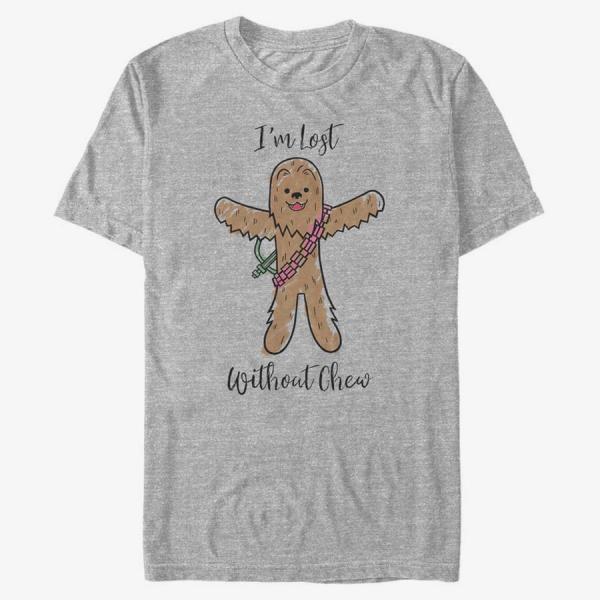 Tričko Merch Star Wars: Classic - Lost Without Chew Unisex T-Shirt Heather Grey XXL