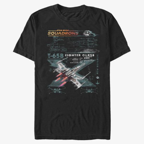 Tričko Merch Star Wars: Squadrons - X-Wing Squad Scheme Unisex T-Shirt Black L