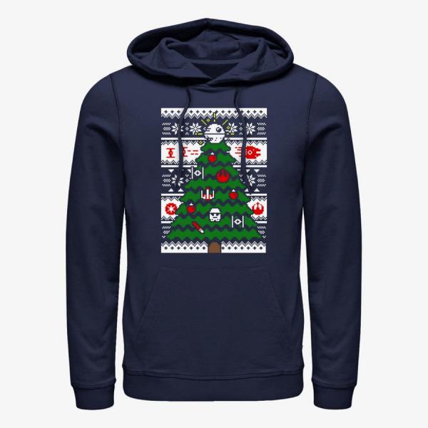 Mikina Merch Star Wars: Classic - Galactic Tree Unisex Hoodie Navy Blue S