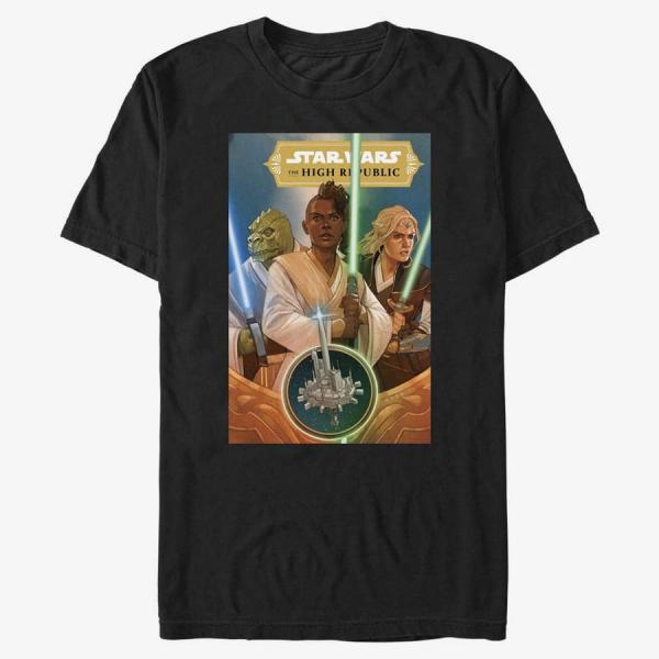Tričko Merch Star Wars: High Republic - Hero Cover Unisex T-Shirt Black XXL