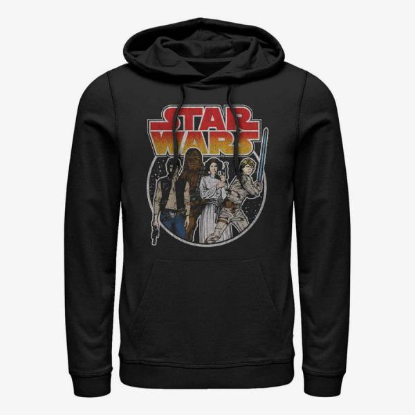 Mikina Merch Star Wars: Classic - REBEL GROUP Unisex Hoodie Black XXL