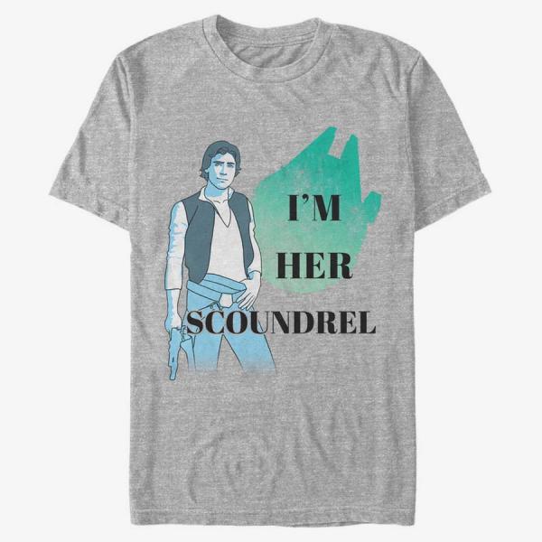 Tričko Merch Star Wars: Classic - Her Scoundrel Unisex T-Shirt Heather Grey XL
