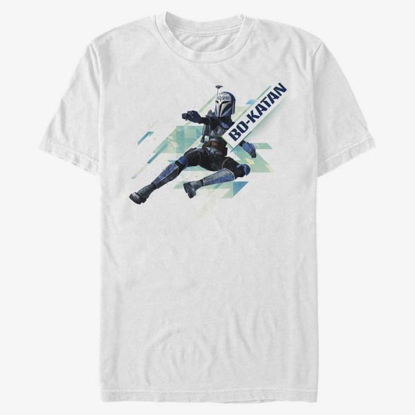 Queens Star Wars: Clone Wars - Bok Angled Unisex T-Shirt White
