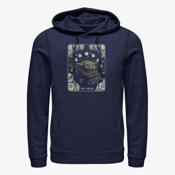 Mikina Merch Star Wars: The Mandalorian - Child Card Unisex Hoodie Navy Blue S