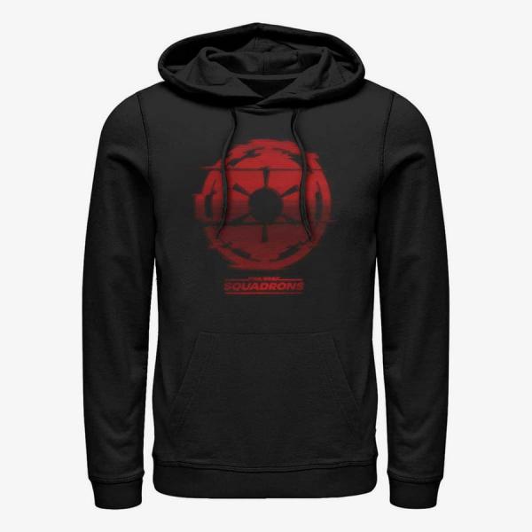 Mikina Merch Star Wars: Squadrons - Empire Glitch Unisex Hoodie Black XXL
