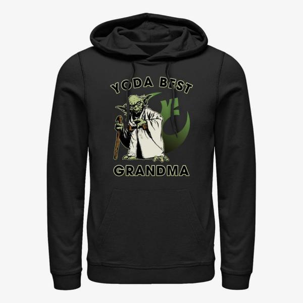 Queens Star Wars: Classic - Yoda Best Grandma Unisex Hoodie Black