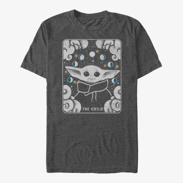 Queens Star Wars: The Mandalorian - TAROT CHILD Unisex T-Shirt Dark Heather Grey