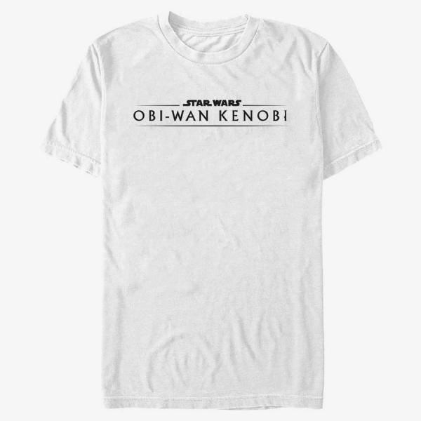 Tričko Merch Star Wars Obi-Wan - Kenobi Logo Unisex T-Shirt White L