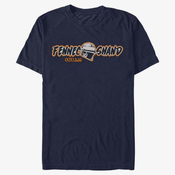 Queens Star Wars Book of Boba Fett - Fennec Outlaw Unisex T-Shirt Navy Blue