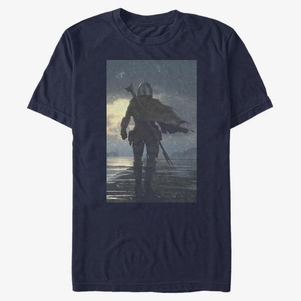 Queens Star Wars: The Mandalorian - The Way Unisex T-Shirt Navy Blue