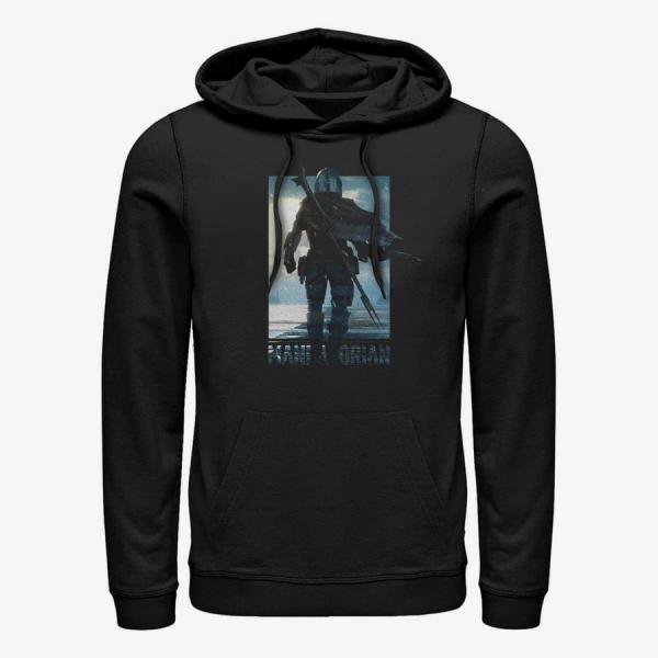 Queens Star Wars: The Mandalorian - Poster Mando Unisex Hoodie Black