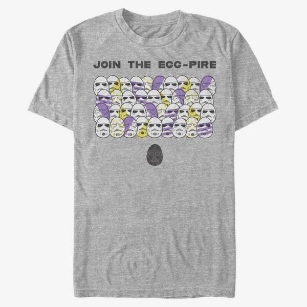 Queens Star Wars: Classic - The Egg-pire Unisex T-Shirt Heather Grey