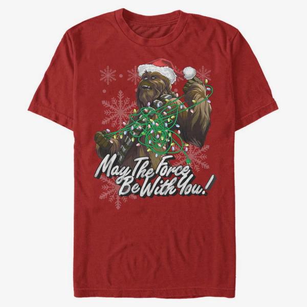 Tričko Merch Star Wars: Classic - Wookiee Force Unisex T-Shirt Red XL