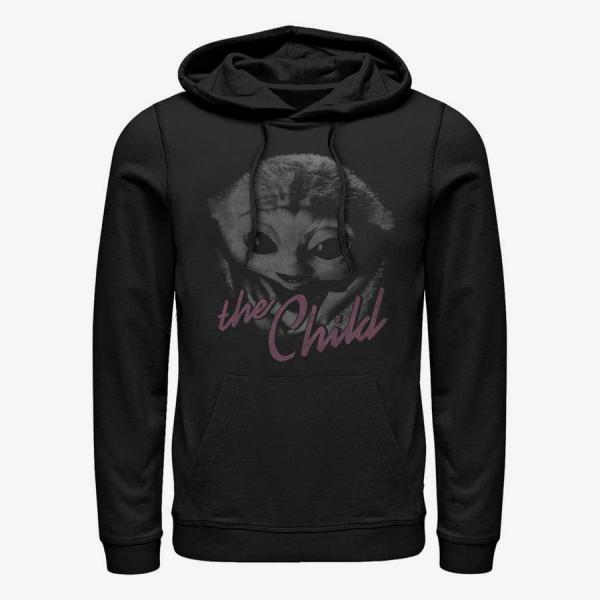 Mikina Merch Star Wars: Mandalorian - Faded Child Unisex Hoodie Black XL