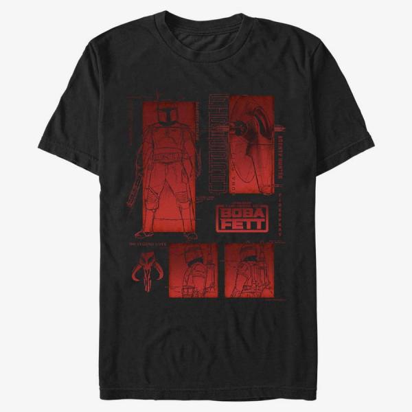Tričko Merch Star Wars Book of Boba Fett - Living Legend Unisex T-Shirt Black XXL