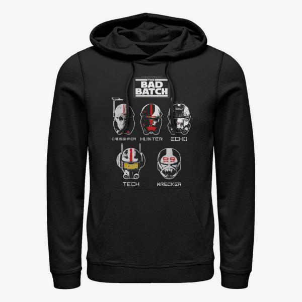 Queens Star Wars: The Bad Batch - Helmet Group Unisex Hoodie Black