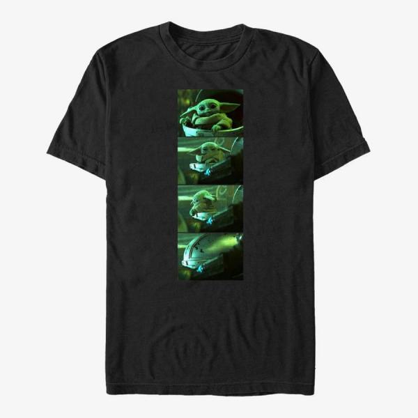 Tričko Merch Star Wars: The Mandalorian - Child Nope Unisex T-Shirt Black S