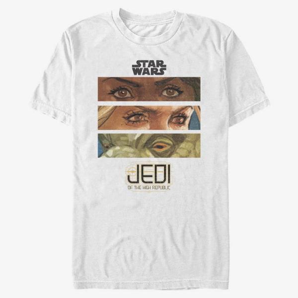 Tričko Merch Star Wars: High Republic - Eyes Of The Republic Unisex T-Shirt White M