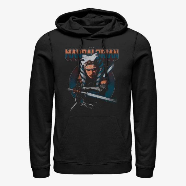 Mikina Merch Star Wars: Mandalorian - Ahsoka Circle Unisex Hoodie Black L