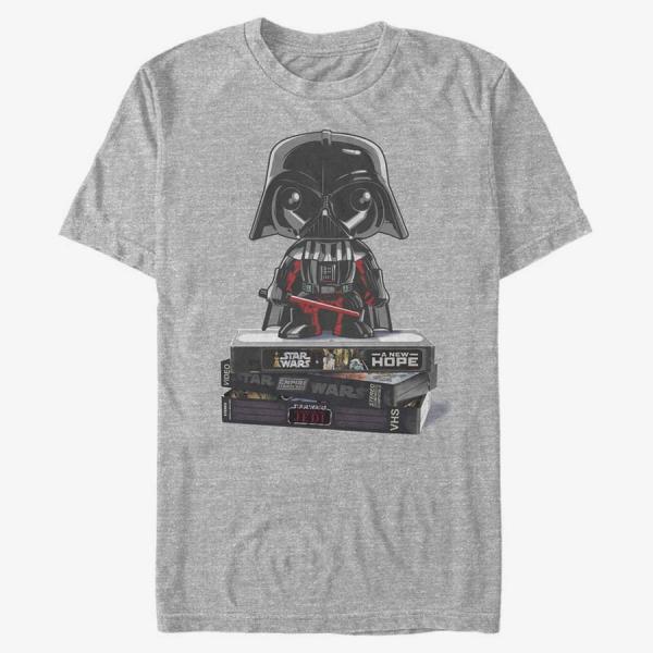 Tričko Merch Star Wars: Classic - VHS Funk Unisex T-Shirt Heather Grey S