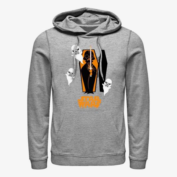 Mikina Merch Star Wars: Classic - Coffin Spooks Unisex Hoodie Heather Grey S