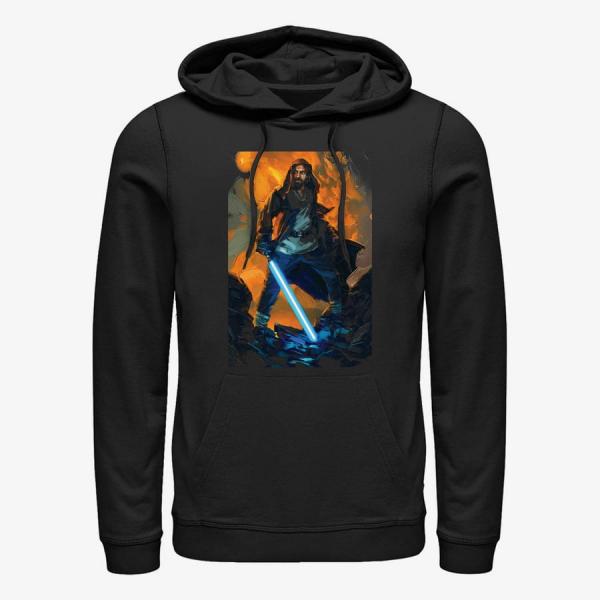 Queens Star Wars Obi-Wan - Kenobi Paint Unisex Hoodie Black