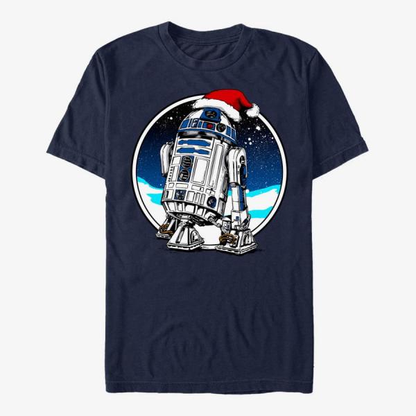 Tričko Merch Star Wars: Classic - Holiday D2 Unisex T-Shirt Navy Blue XXXL