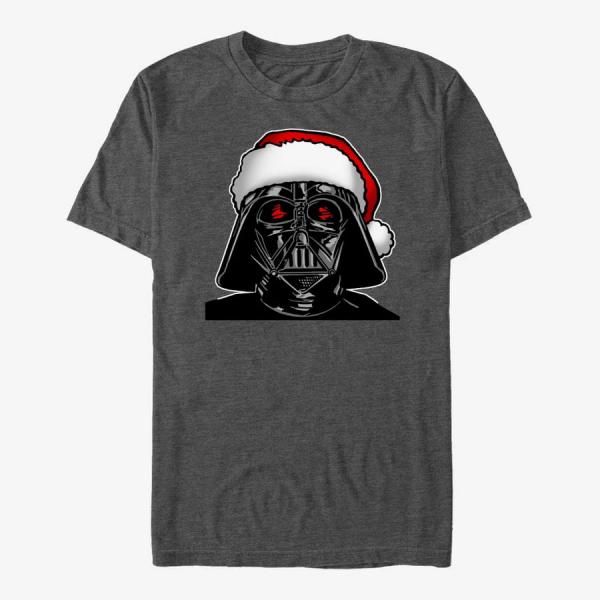 Queens Star Wars: Classic - Santa Darth Unisex T-Shirt Dark Heather Grey