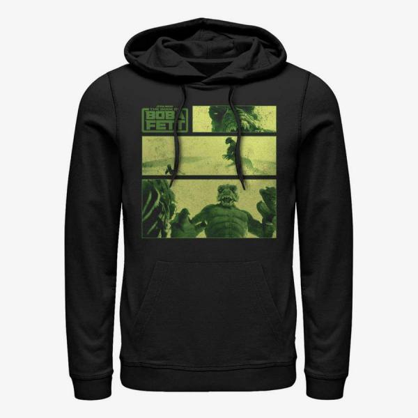 Mikina Merch Star Wars: Book of Boba Fett - Story Panels Unisex Hoodie Black S
