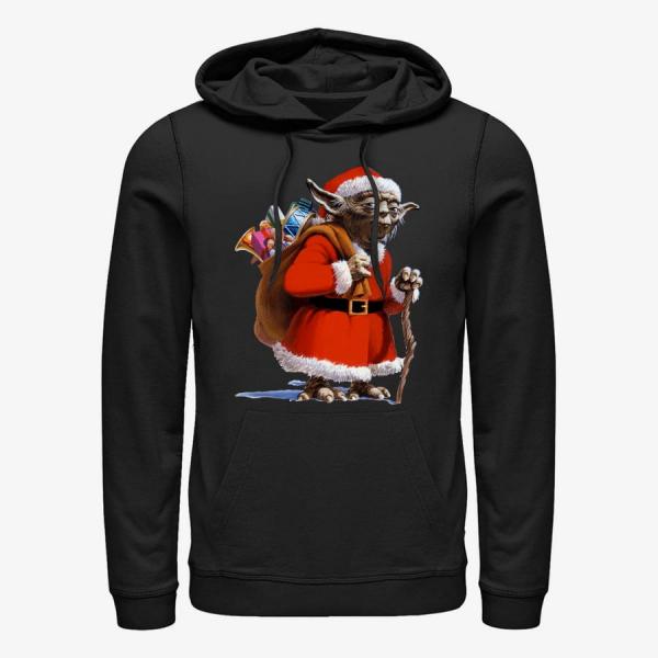 Mikina Merch Star Wars: Classic - Santa Yoda Unisex Hoodie Black M
