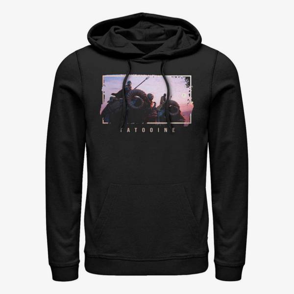 Mikina Merch Star Wars: The Mandalorian - MandoMon Epi Hidden Unisex Hoodie Black XXXL