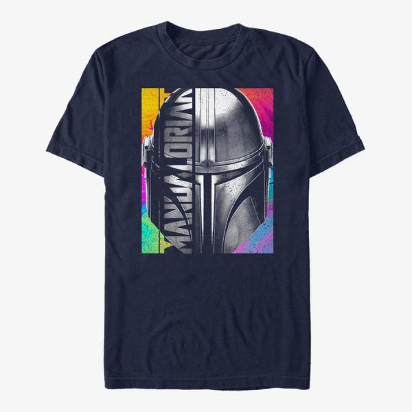 Queens Star Wars: The Mandalorian - Inverse Unisex T-Shirt Navy Blue