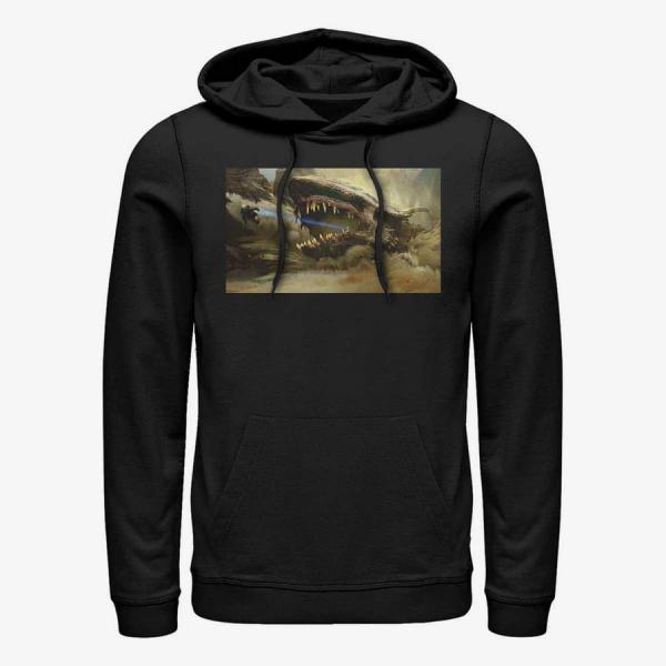 Mikina Merch Star Wars: The Mandalorian - MandoMon Epi Reaction Unisex Hoodie Black M