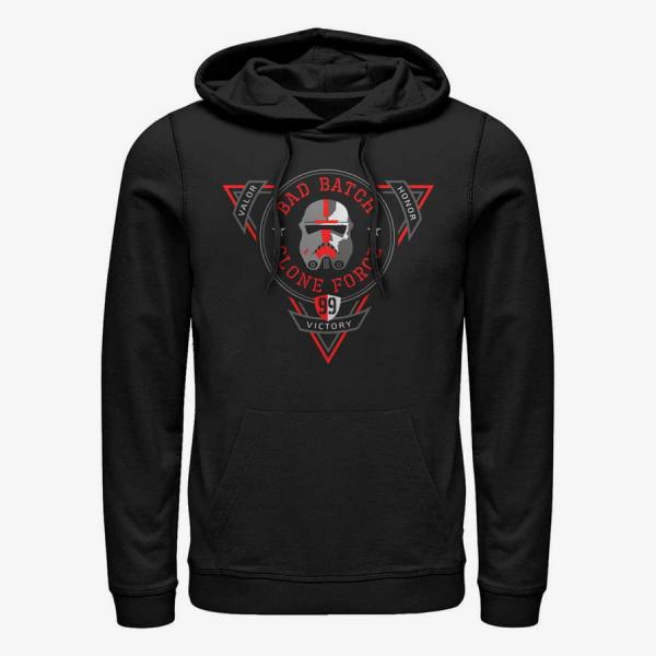 Mikina Merch Star Wars: The Bad Batch - Badge Of Clones Unisex Hoodie Black S