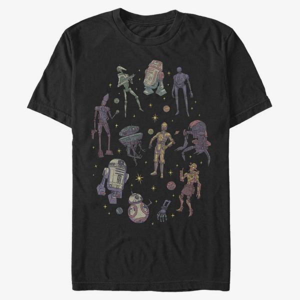 Tričko Merch Star Wars: Multiple Fanchise - Sidekick Circle Unisex T-Shirt Black M