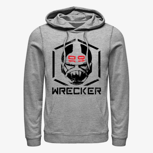 Mikina Merch Star Wars: The Bad Batch - Wrecker Unisex Hoodie Heather Grey S