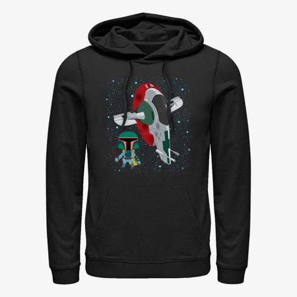Mikina Merch Star Wars: Classic - Cute Boba Unisex Hoodie Black M