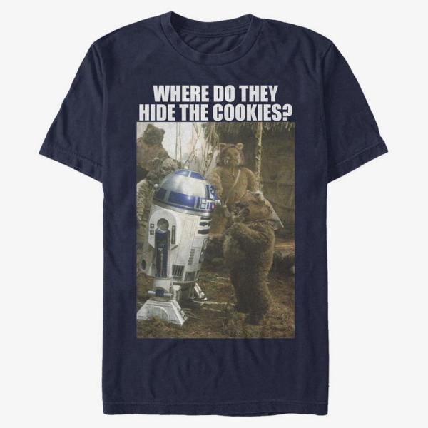 Tričko Merch Star Wars: Classic - Hidden Cookies Unisex T-Shirt Navy Blue L