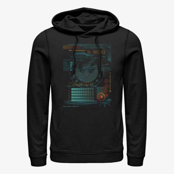 Mikina Merch Star Wars: Squadrons - X-Wing Game Components Unisex Hoodie Black S