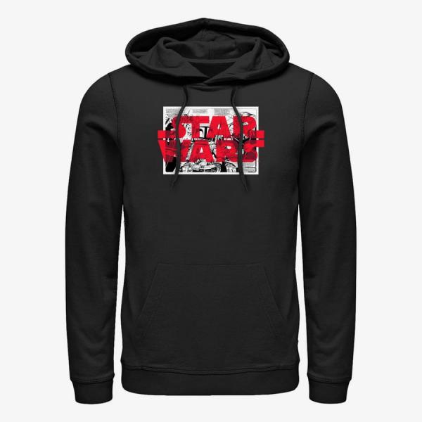 Mikina Merch Star Wars - Clean Comics Unisex Hoodie Black S